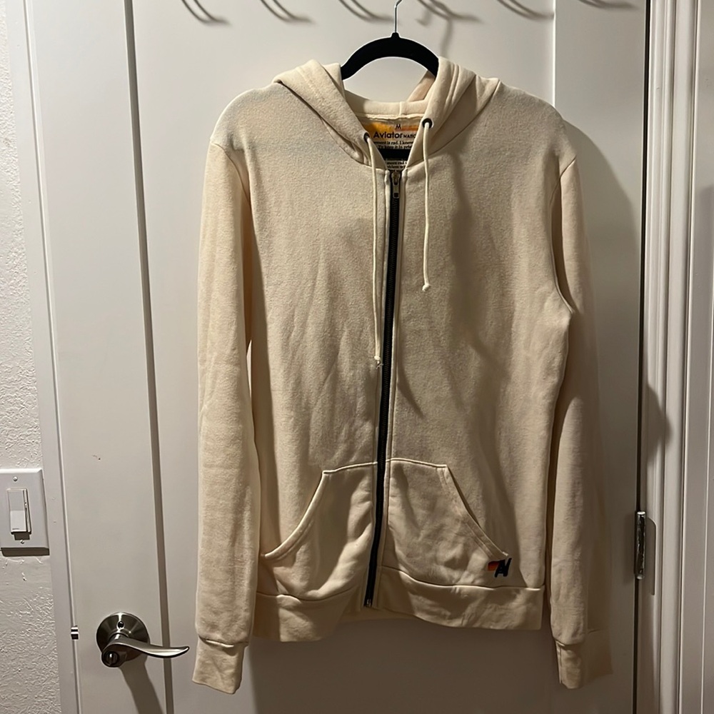 Aviator Nation zip up bolt hoodie